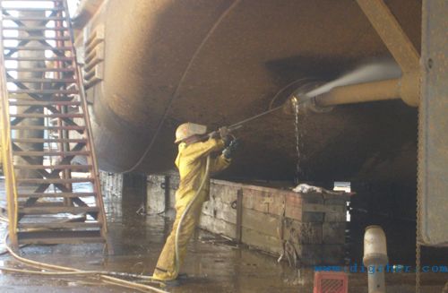 高壓水射流船底除漆